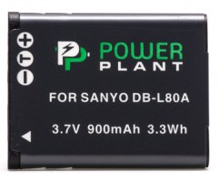 Aккумулятор PowerPlant Sanyo DB-L80, D-Li88 900mAh