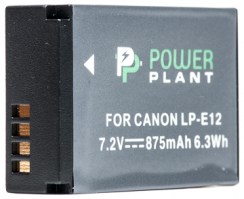 Аккумулятор PowerPlant Canon LP-E12 875mAh