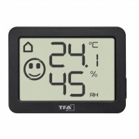 termogigrometr-tsifrovoj-tfa-indikator-urovnya-komforta-dlya-4-zon-chernyj-55kh15kh40-mm